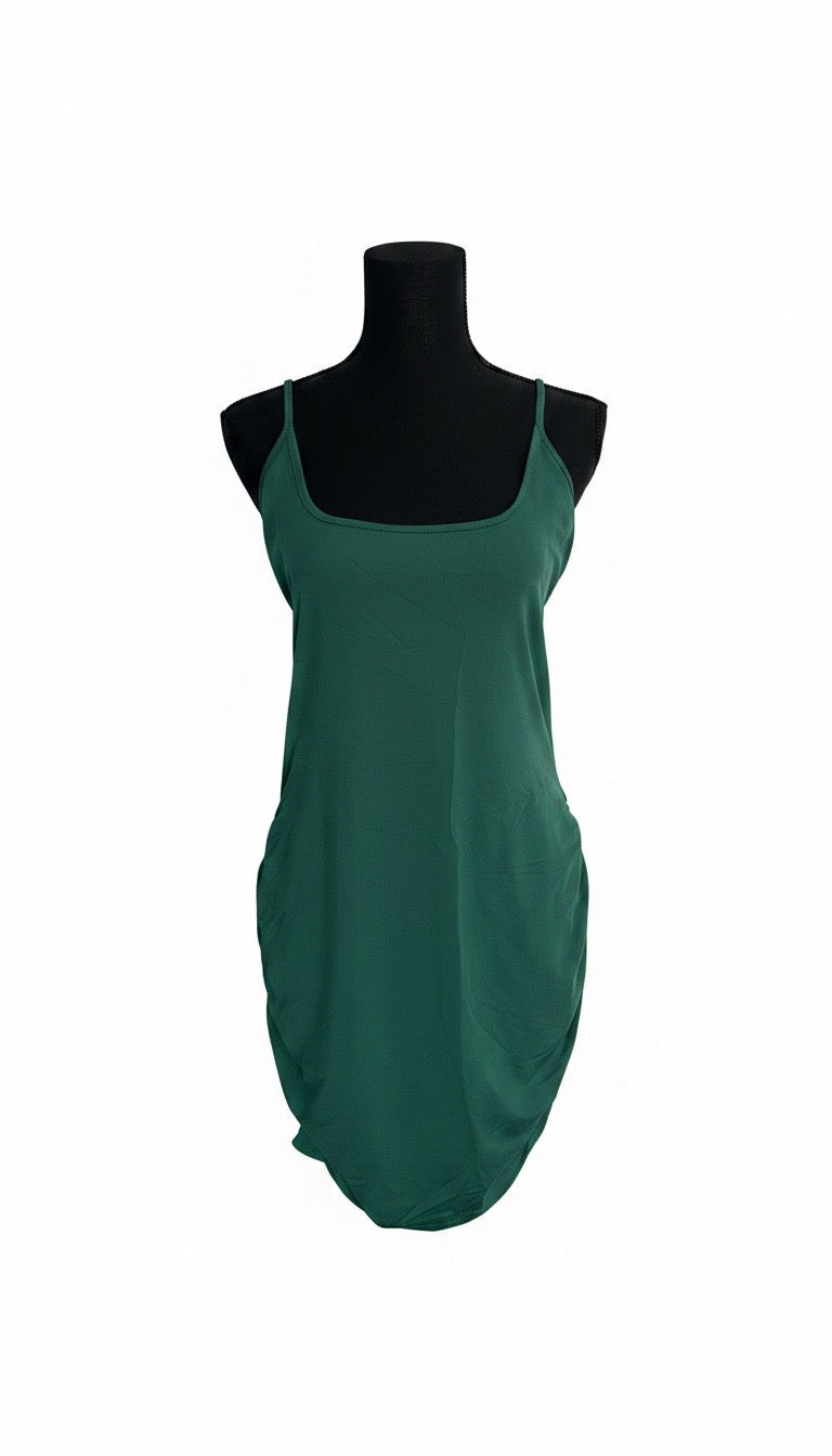 Emerald Breeze Pocket Dress
