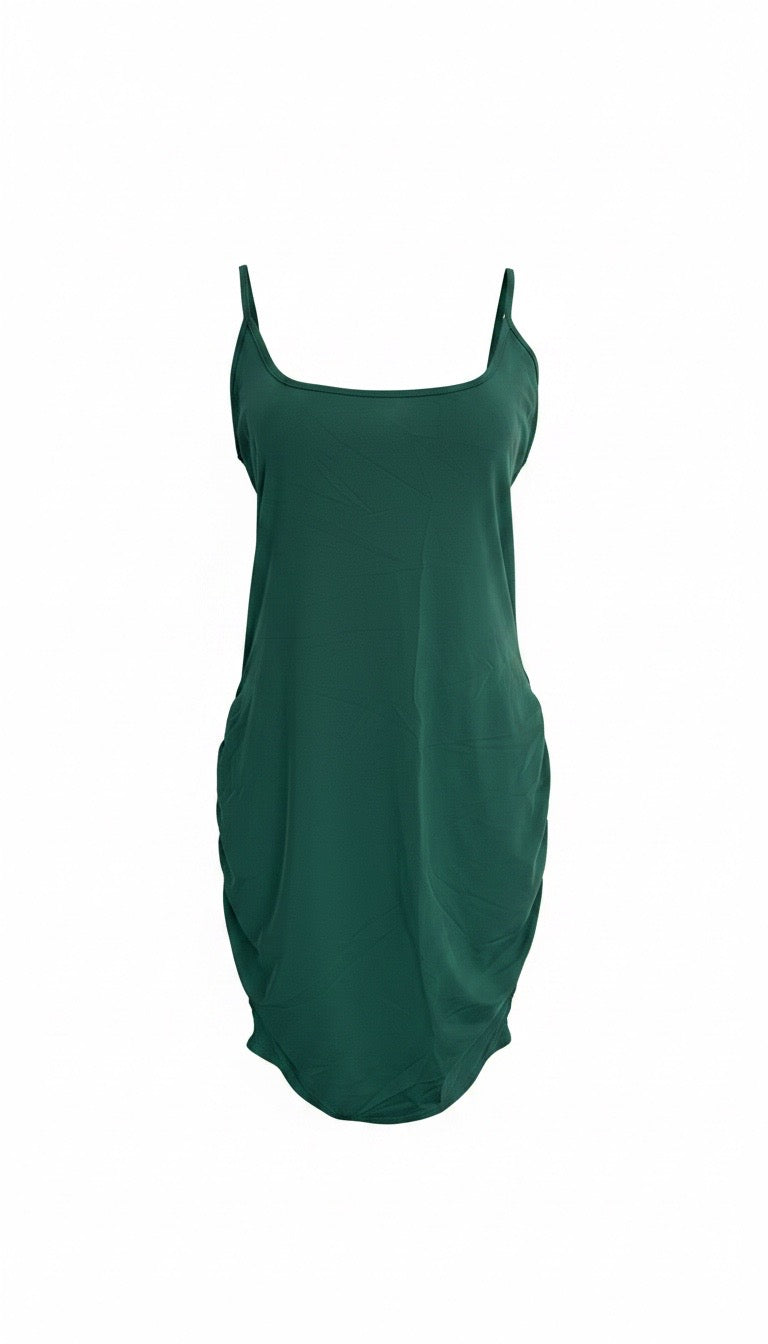 Emerald Breeze Pocket Dress