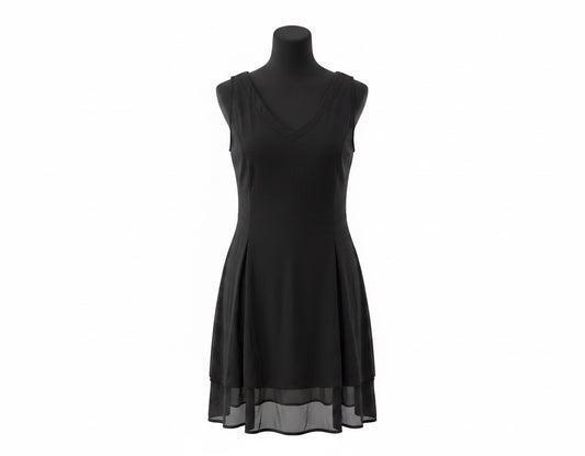 Midnight Whisper Chiffon Dress